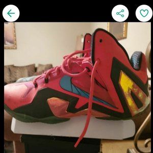 Nike 11 Lebron Super Hero Chrimson Turbo